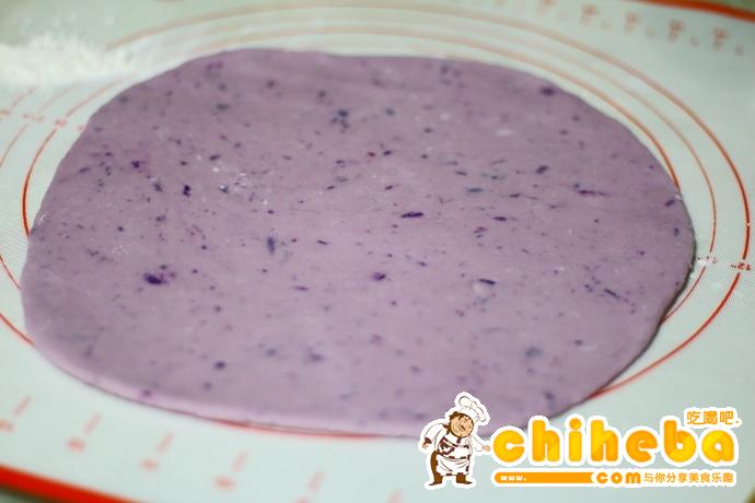 椒盐芝麻紫薯饼